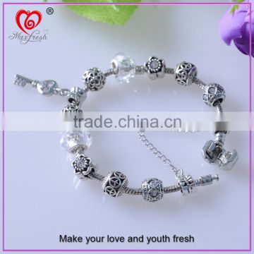 Jewelry factory maxfresh wholesale fashion Jewelry stainless steel skull bracelet