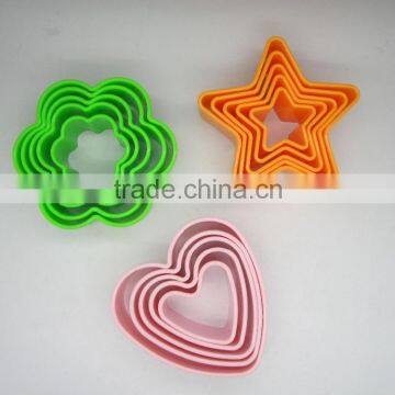 Heart Star Flower shape cookie mold