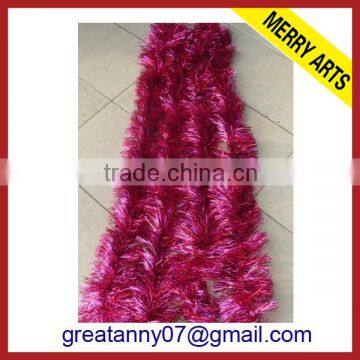 New design party decoration red christmas curtains mylar tinsel 2015 wholesale