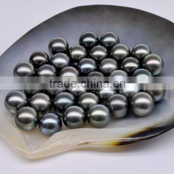 9-10 mm AAA Perfect Round Top Quality Hawaiian Black Pearls photo-3