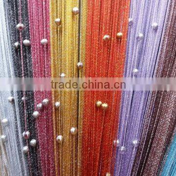 China supplier rainbow color bling string curtain with beads