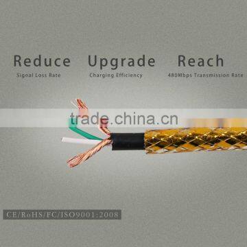 Fashion Braided Cable/Data Communication USB Cable Charging cable