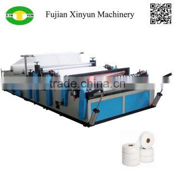 Slitting and rewinding maxi toilet paper making machine