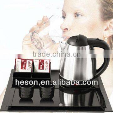Unique Melamine Plate and Stainless Steel 1.2L Kettle