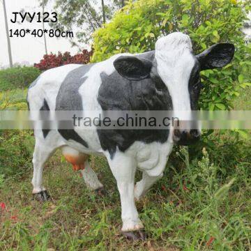 Wholesale garden decoration resin life size cow statue