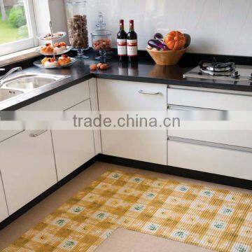 eco friendly pvc foam printed anti-slip roll mat anti-slip modern design rug