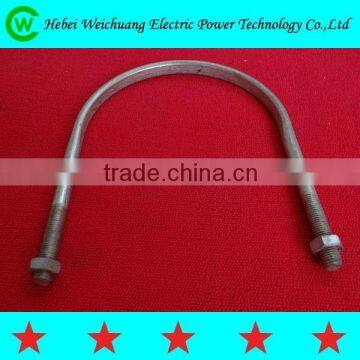 Finely Processed Good Quality Product Stainless Steel Galvanized U Bolt for Power Line Hadware Fittings, WeiChuang Product photo-2