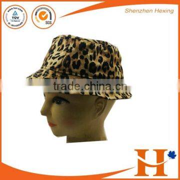 Custom leopard bucket hat 100% cotton factory manufacture