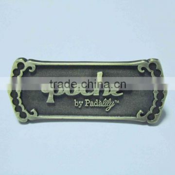 brass metal tag