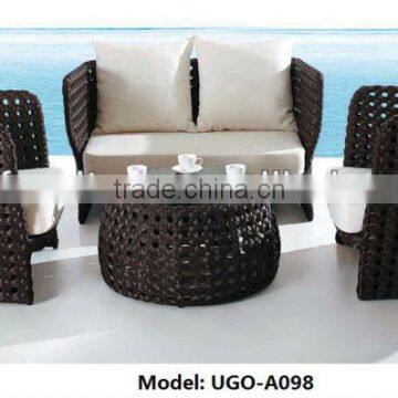 UGO-A098 Garden outdoor furniture sofa set wholesale rattan wicker furniture with cushion