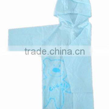 PVC Children Poncho Raincoat With Hood photo-2