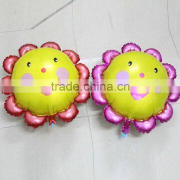 Sunflower Balloons,Smile face Balloon for decoration 60*62cm