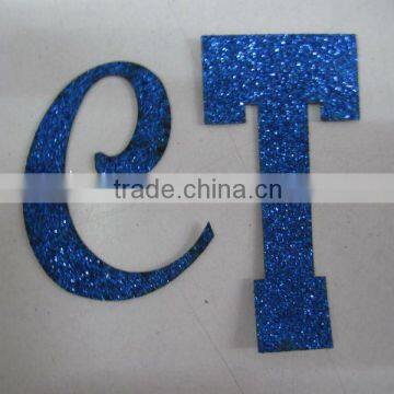 first-class cutting and new style hot fix glitter letter of garment accessories