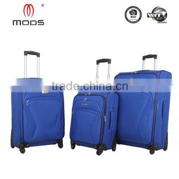 NEW DESIGN 3PCS POLYESTER TROLLEY LUGGAGE