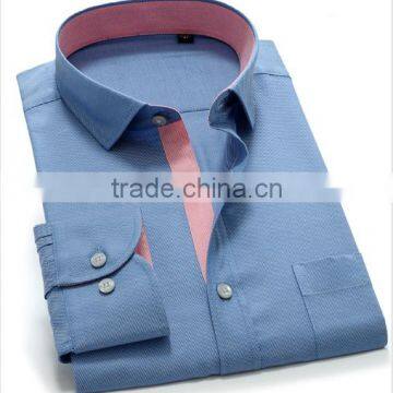 zipper pocket men clothing slim fit long sleeve business shirt