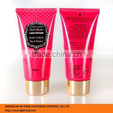 Red Plastic Body Scrub Container