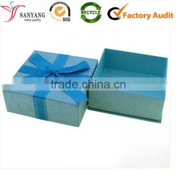 Custom Various Gift&Craft Industrial Use texture paper gift box with Ribbon for candy/trinket/artware