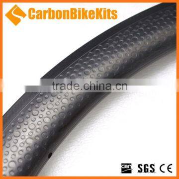 CBK Aero Design 45mm Deep 700c Road Racing Bike Dimple Carbon Rims Tubular