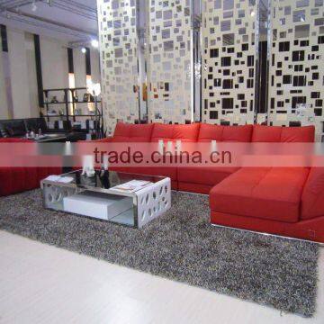 red leather sofa/high quality red leather sofa set for home