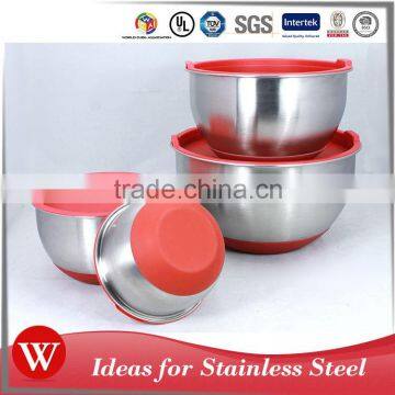 L/C Payment term Hot Sale New Style 5 sets Stainless Steel mixing bowl set