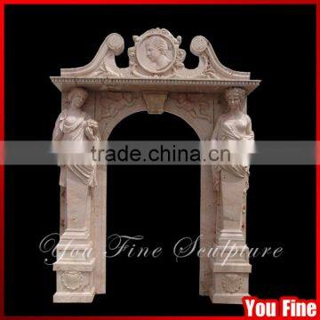 Natural Marble Decorative Doorway With Woman Lady