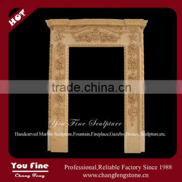 Decorative Hand Carved Simple Stone Door Surround