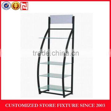 5 layers metal clothing hanging display rack for shopping mall