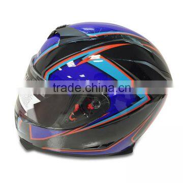 DOT stahdard ABS material full face motorcycle helmet with double visor helmet motoccycle