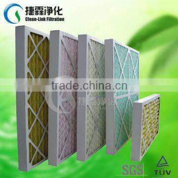 Foldaway paper frame filter