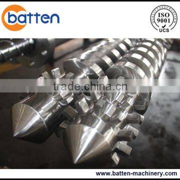 PVC pipe parallel twin screw and barrel plastic extruder machine