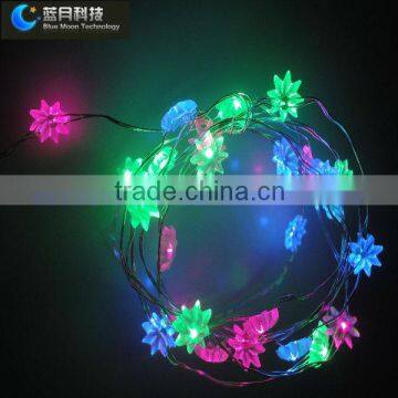 2015 Hot Selling Flower Shape RGB Led String Lights