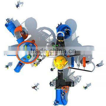 Overlooked dream-sky style outdoor playground swing and slide with 14 optinal sizes