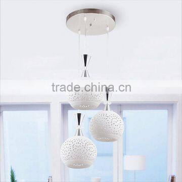 Top Quality LED Pendant Lights 3 Heads Ceramic Round Pendant Lamps photo-4