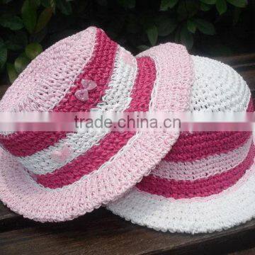 Cost price hot sale promotion summer natural children straw hats