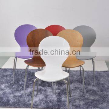 Stacking Colorful Restaurant Chairs Fresh Design (FOH-NCP8)