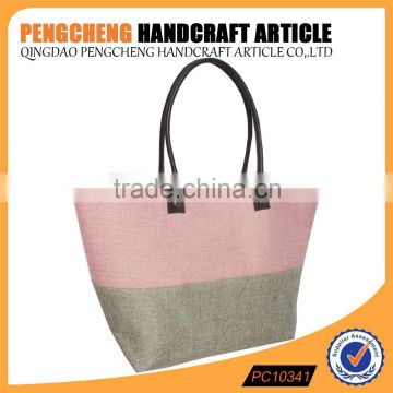 High quality lady tote bag style and polyester shopping handbag manufacturers