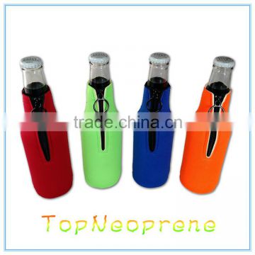 Beer Bottle Zipper Cooler Collapsible Neoprene