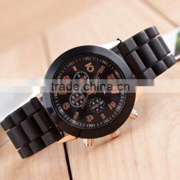 Fashion wirstwatch,silicon watch bracelet,many colors available