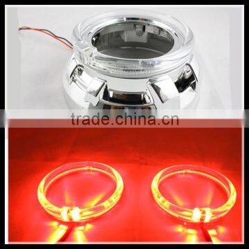 red color waterproof 80mm led angel eyes head lamp xenon bulb CE-certificate headlight for car led halo rings kit