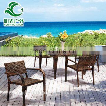 good quality wicker rattan outdoor furniture philippines 4 seater rattan dining table