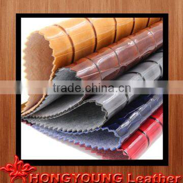 Polish pvc footwear shell grian manufacturer for making wallet , bags,leather case