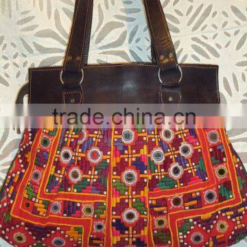 leather patchwork designer tribal bags & handbags