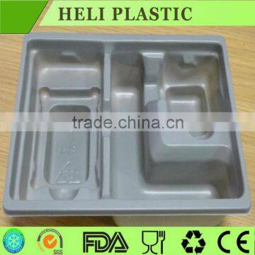 Customized black PS plastic electronic packaging tray