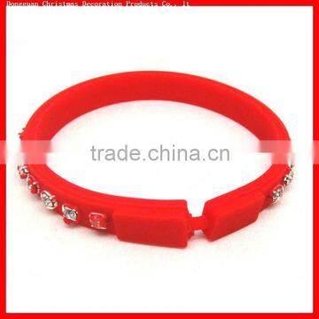 Fashionable and popular silicone bracelet for christmas gift