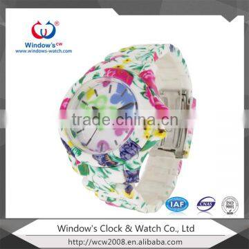 bulk watches custom logo flowers printing