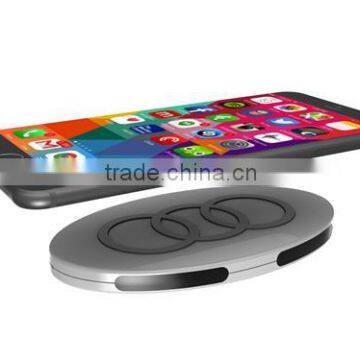 Beautiful and good quality qi desk lamp cell charger portable mobile power bank/mobile power supply