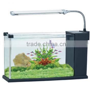 TG-21 Aquarium Jeneca Aleas Simple Fish Tank LED Glass Low Voltage Mini Fashion Filtration Rectangle Shape