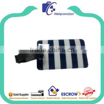 Wholesale Promotional Custom Shape Luggage Tag With Stripes photo-3