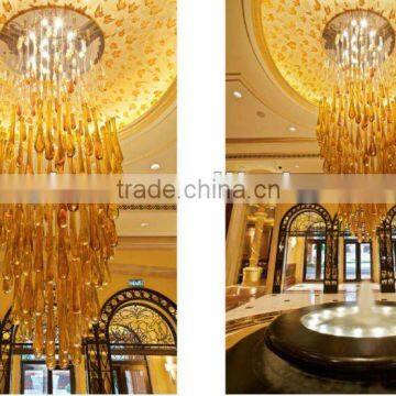 modern luxury glass art xo-0910012B and top grade art glass crystal pendants for chandelier