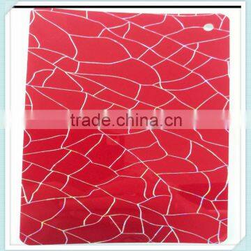 laser and glass printing waterproof pvc sheet for door kitchen cabinet